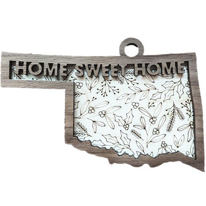 Home Sweet Home State Ornament