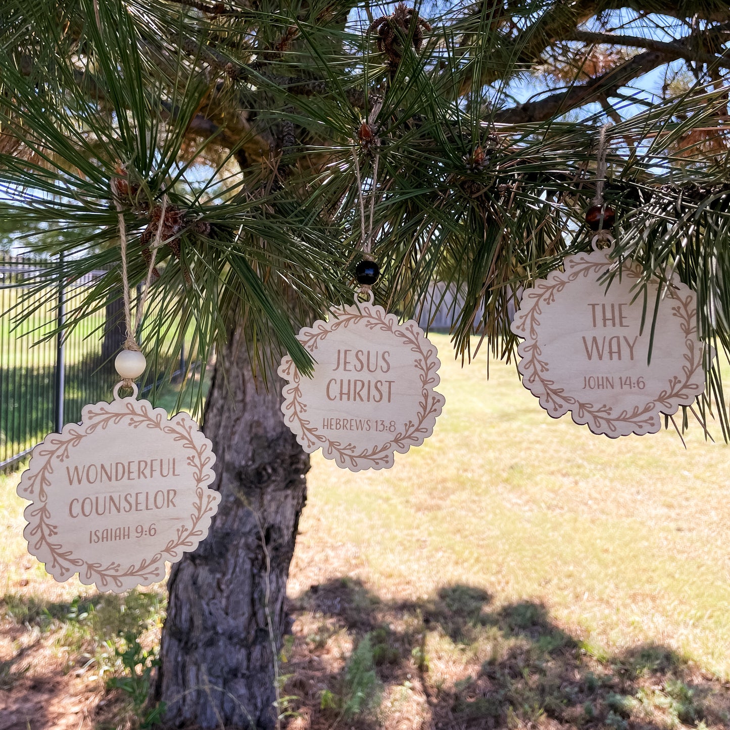 Names of Jesus Ornament Set