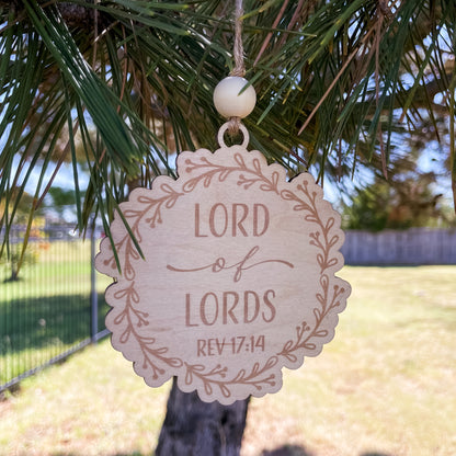 Names of Jesus Ornament Set