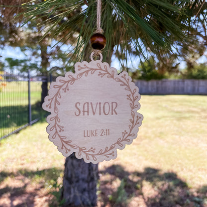 Names of Jesus Ornament Set